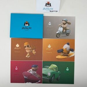 Jellycat Multicolor Postcard 'For the joy of it' Set of 5, NWT